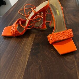 Fashion Nova Bold Orange Heels